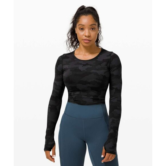 lululemon athletica Tops - Lululemon Wunder Train Cropped Long Sleeve